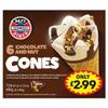 MJ's Diner Chocolate and Nut Cones 6 x 62g (372g) | Case of 1 view 1