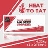 Big Al's Food Solutions Flame Cooked 4oz Beef Burger 2 x 2.16kg (4.32kg) | Case of 1 view 2