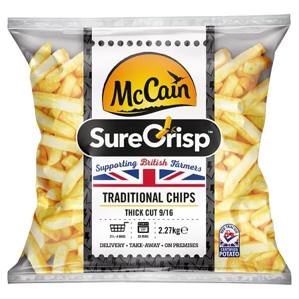 McCain SureCrisp Traditional Chips Thick Cut 9/16 2.27kg | Case of 4