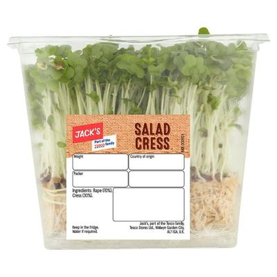 Jack's Salad Cress 100g | Case of 1