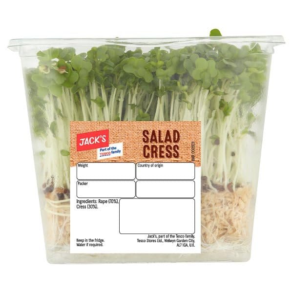 Jack's Salad Cress 100g | Case of 1