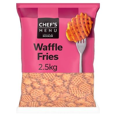 Chef's Menu Waffle Fries 2.5kg | Case of 4