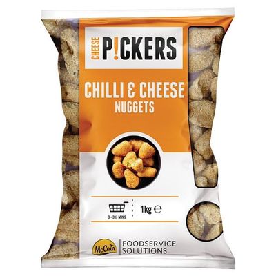McCain Pickers Chilli & Cheese Nuggets 1kg | Case of 6