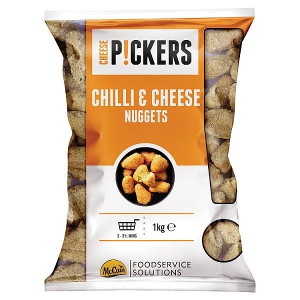 McCain Pickers Chilli & Cheese Nuggets 1kg | Case of 6