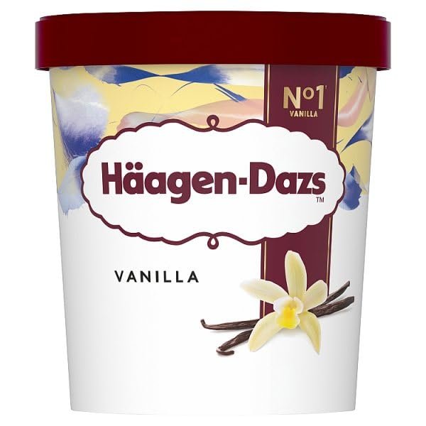 Hagen-Dazs Vanilla Ice Cream 460 ml | Case of 8