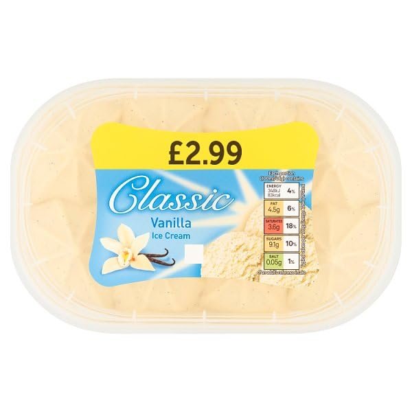 Classic Vanilla Ice Cream 900ml | Case of 1