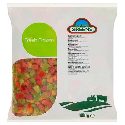 Diced Fresh Frozen Mixed Peppers 1000g | Case of 1