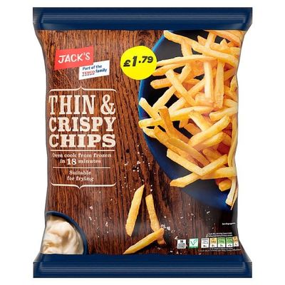 Jack's Thin & Crispy Chips 750g | Case of 8