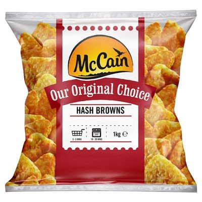 McCain Original Choice Potato Hash Browns 1kg | Case of 8