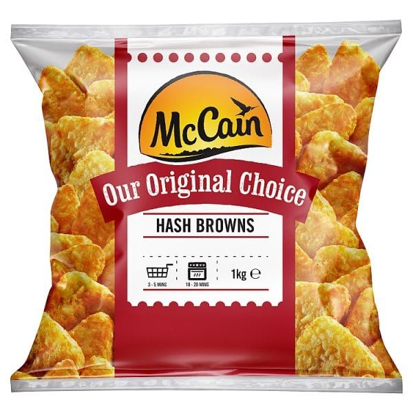McCain Original Choice Potato Hash Browns 1kg | Case of 8