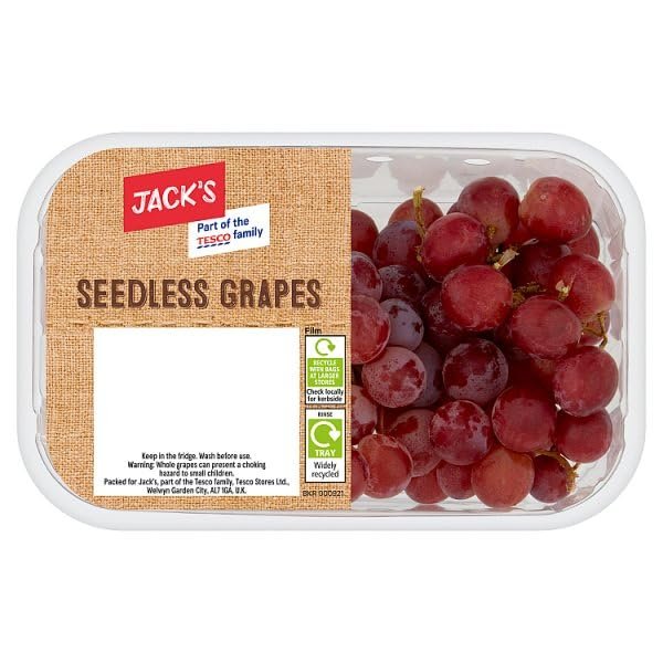 Jack's Seedless Red Grapes 500g | Case of 10
