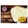 MJ's Diner Classic 4 Vanilla Ice Creams in a Smooth White Chocolate Flavour Glaze 304g (4x76g) | Case of 7 view 1