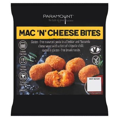 Paramount Mac 'N' Cheese Bites 1kg | Case of 10