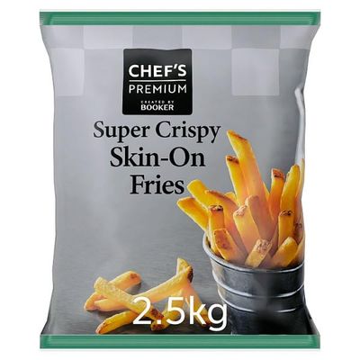 Chef's Premium Super Crispy Skin-On Fries 2.5kg | Case of 4