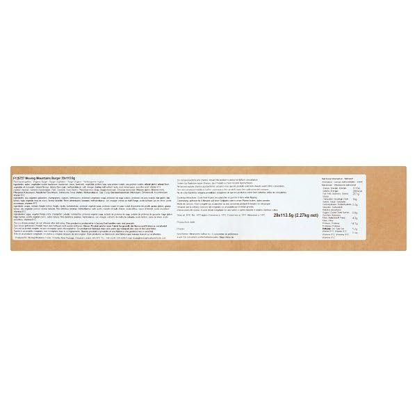 Moving Mountains Burger 20 x 113.5g (2.27kg) | Case of 1