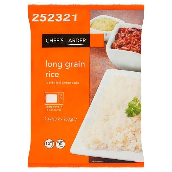 Chef's Larder Long Grain Rice 12 x 200g (2.4kg) | Case of 1
