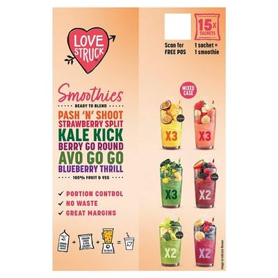 Love Struck Mixed Case Smoothies 15 x 140g | Case of 1