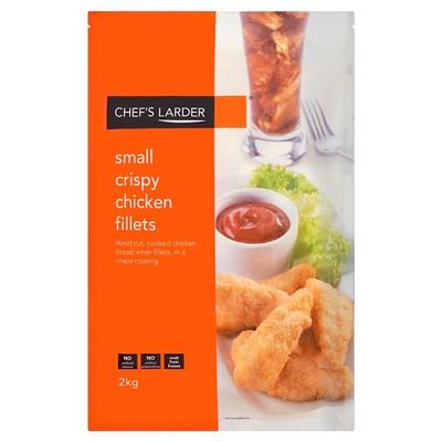 Chef's Larder Small Crispy Chicken Fillets 2kg | Case of 5