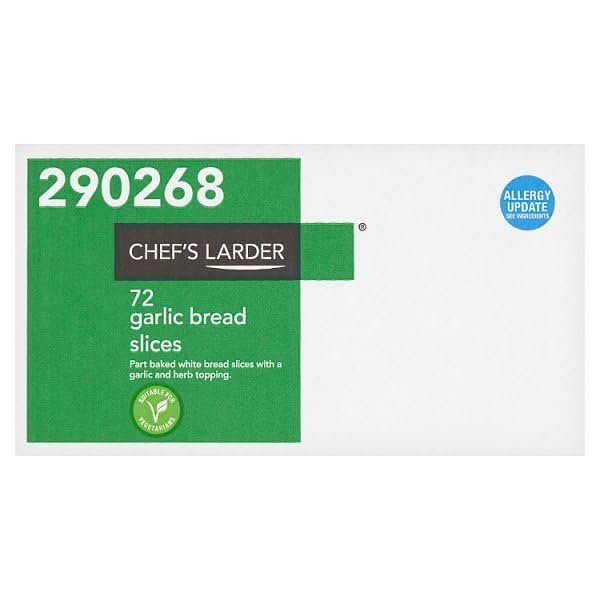 Chef's Larder 72 Garlic Bread Slices | Case of 1