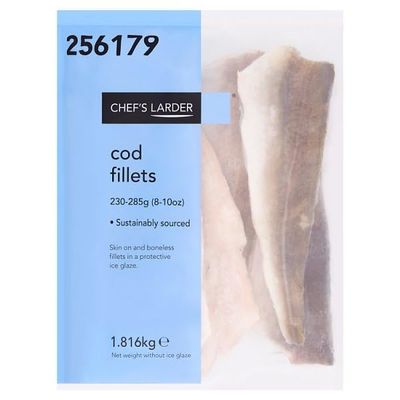 Chef's Larder Cod Fillets 1.816kg | Case of 1