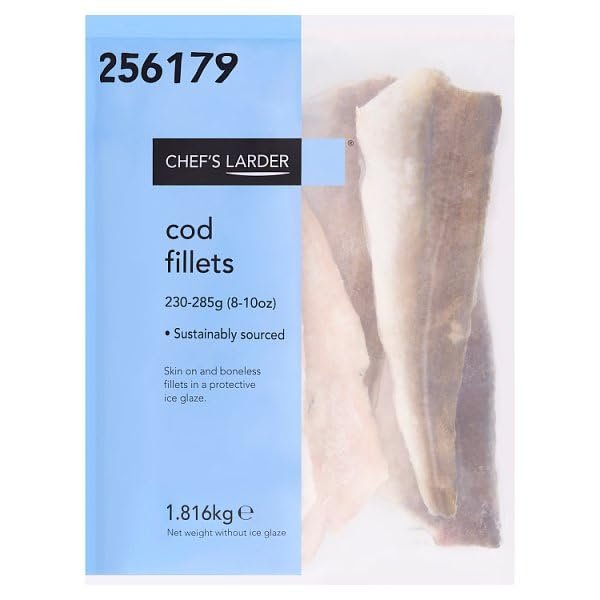 Chef's Larder Cod Fillets 1.816kg | Case of 1