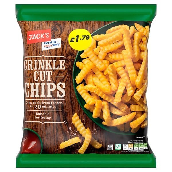 Jack's Crinkle Cut Chips 750g | Case of 8