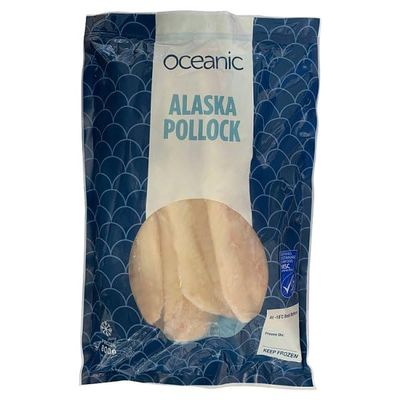 Oceanic MSC Skinless & Boneless Alaska Pollock Fillets 800g | Case of 10