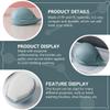 VILLCASE Laundry Brush, Multi-purpose Cleaning Tool Sturdy Pp+pe Material Made of 2pcs Whale Shaped Blue Colour, Cleaning Efficiency for Clothing and Shoes for Home Use view 4