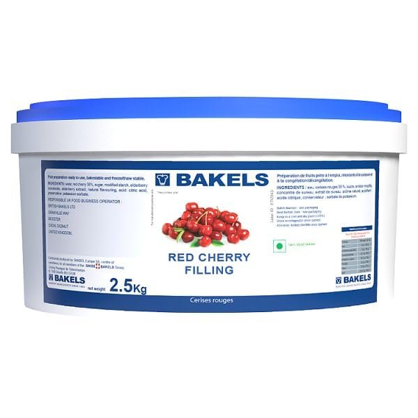 Bakels Red Cherry Filling 2.5kg | Case of 1