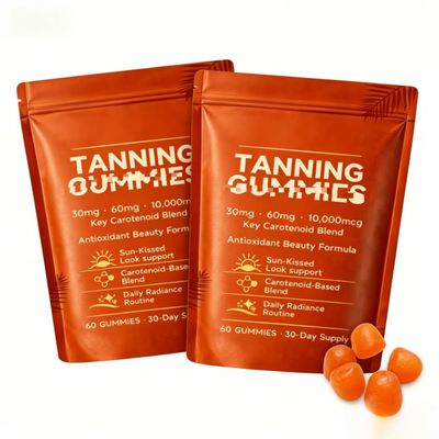 Skin Tanning, with Beta Carotene & Lycopene, for Skin Glow Support, 60 Count,2PCS