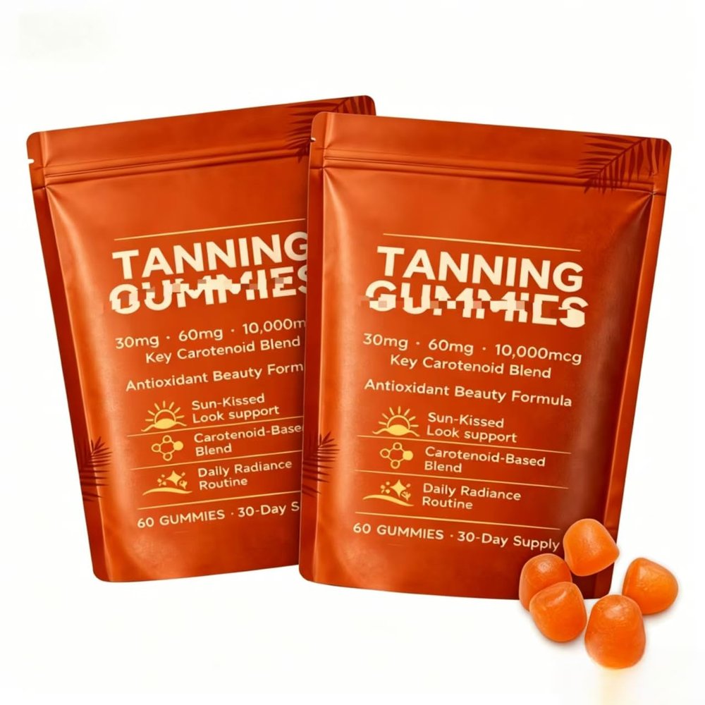 Skin Tanning, with Beta Carotene & Lycopene, for Skin Glow Support, 60 Count,2PCS
