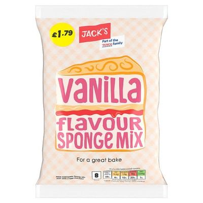 Jack's Vanilla Flavour Sponge Mix 400g | Case of 7