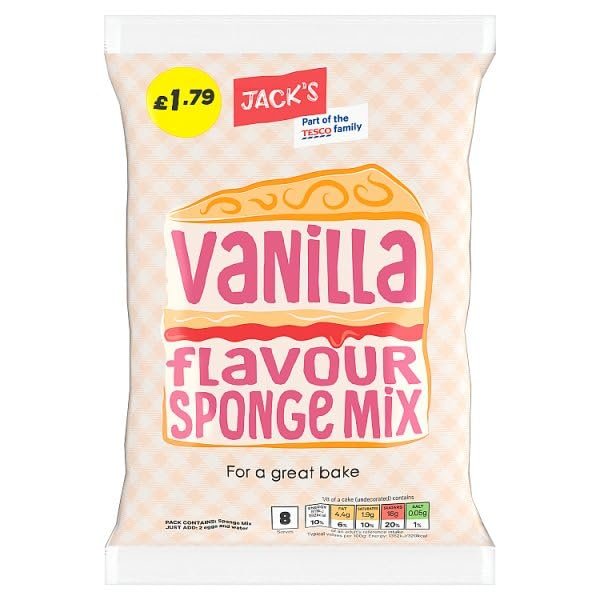 Jack's Vanilla Flavour Sponge Mix 400g | Case of 7