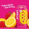Popi Prebiotic Soda Cans 4 x 330ml | Low Sugar Sparkling Soft Drink | All Flavours (Poppi Strawberry & Lemon) view 3