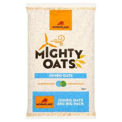 Mornflake Mighty Oats Jumbo Oats 3kg | Case of 4