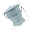 VILLCASE 2pcs Portable Unisex Plastic Bedpan with Lid Lightweight Easy to Move Urinal Spittoon for Household Use Bedroom Chamber Pot view 2