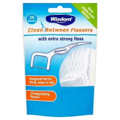 Wisdom Clean Between Flossers 30 Pack | Case of 5