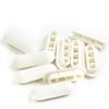 White toilet seat pads set with ABS and TPE material for noise reduction and seat protection, suitable for most toilets (10 seats) view 1