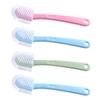 TEHAUX 4pcs Long Handle Shoe Cleaning Brush Set with Sturdy Bristles Multi-surface Washing Brush for Household Shoe Care and Stain Removal Cleaning Tool and Fabrics Random Color view 1