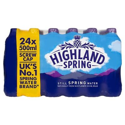 Highland Spring Still Spring Water 24 x 500ml | Case of 24