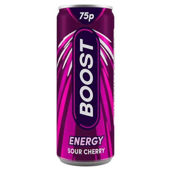 Boost Energy Drink Sour Cherry Can 250ml PM 75p | Case of 24