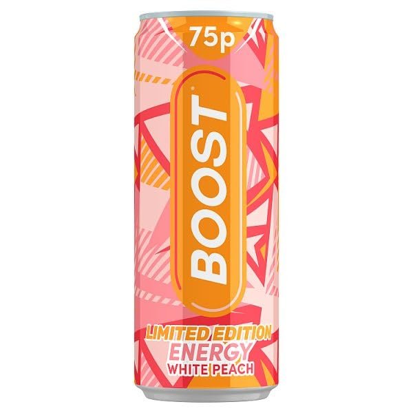 Boost Limited Edition Energy White Peach 250ml | Case of 24