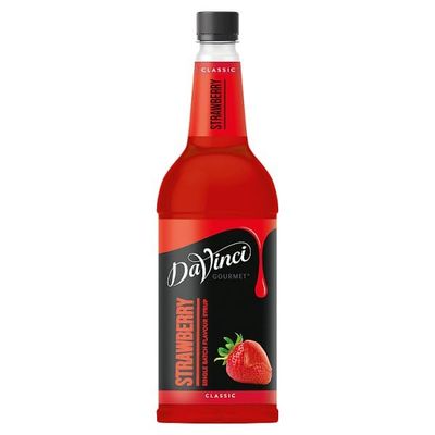DaVinci Gourmet Classic Strawberry Single Batch Flavour Syrup 1L | Case of 6
