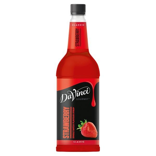 DaVinci Gourmet Classic Strawberry Single Batch Flavour Syrup 1L | Case of 6