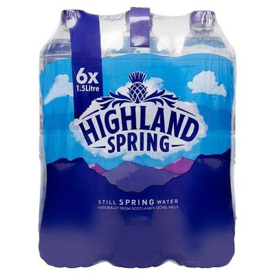 Highland Spring Still Spring Water 6 x 1.5L | Case of 1