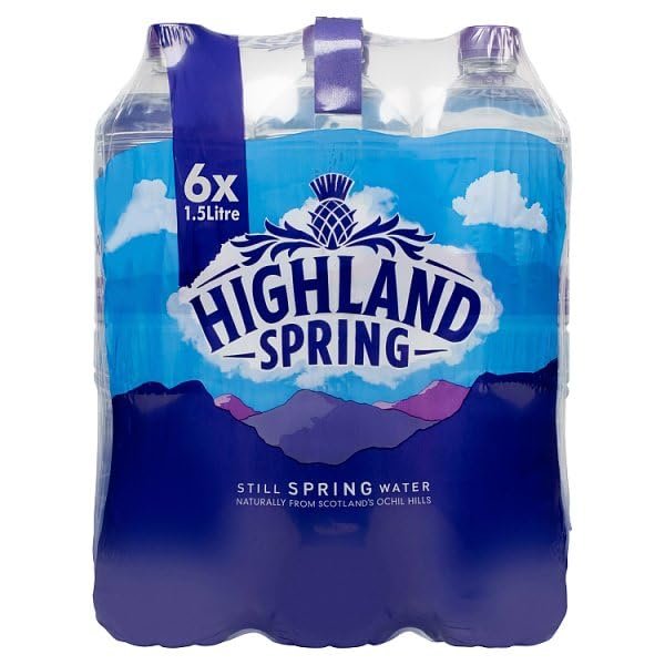 Highland Spring Still Spring Water 6 x 1.5L | Case of 1