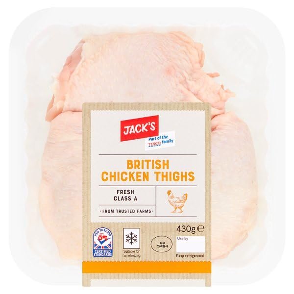 Jack's British Chicken Thighs 430g | Case of 4