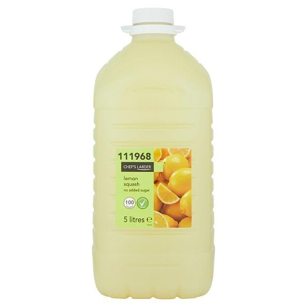 Chef's Larder Lemon Squash No Added Sugar 5 Litres | Case of 2