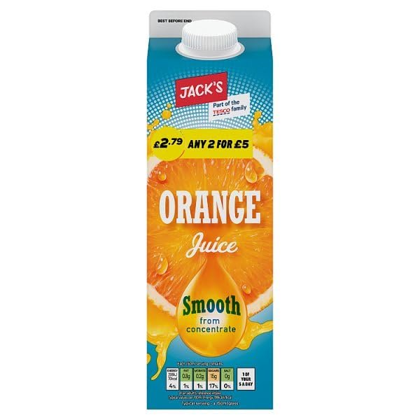 Jack's Orange Juice 1 Litre | Case of 6