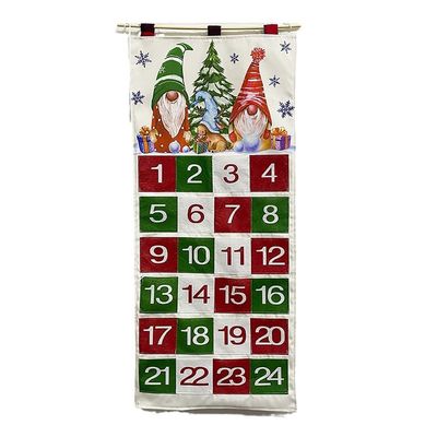 PHOERTY Christmas Calendar,Fabric Calendar With Pockets For Small Gifts Home Wall Hanging Decoration